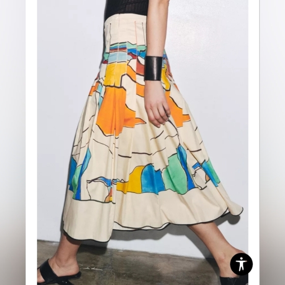 Zara ZW Collection Pleated Skirt - Picture 6 of 13